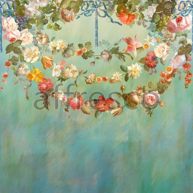 Фреска Цветочные ленты, арт. ID135701