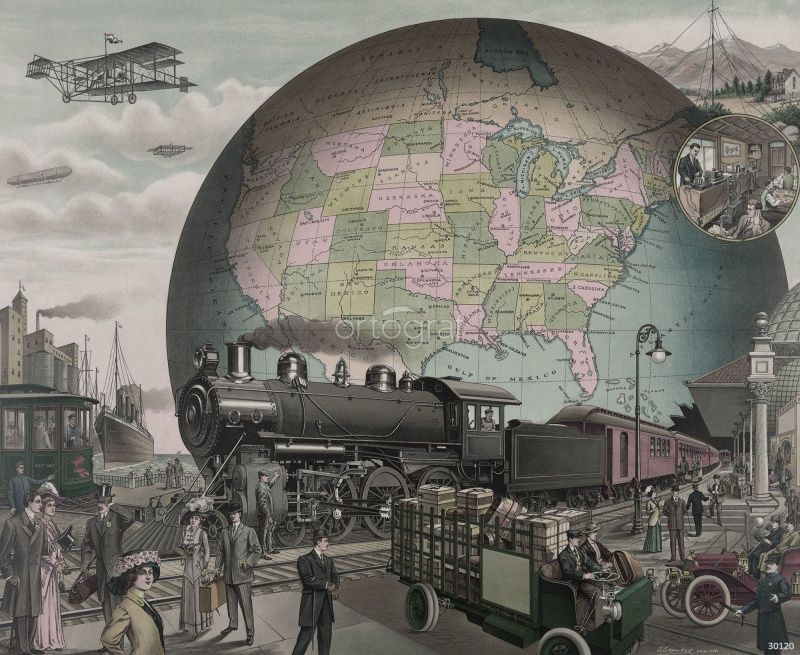 Фреска Паровоз Art.30120