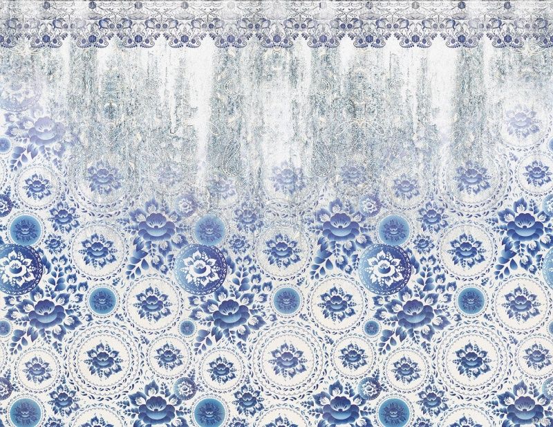 Фреска Морозная гжель Art.32400