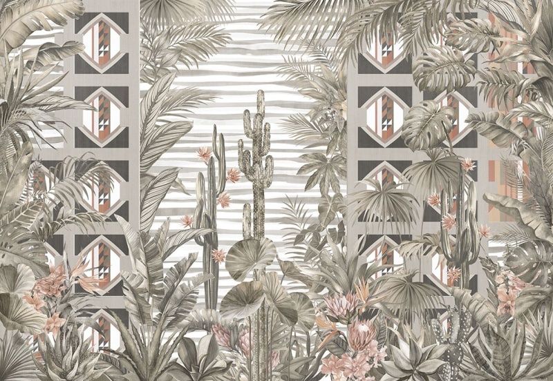 Фреска Tropical Тропики. Кактусы. ag0230