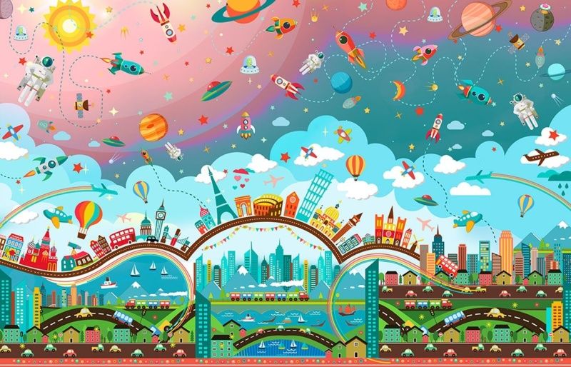 Фреска Детские B044