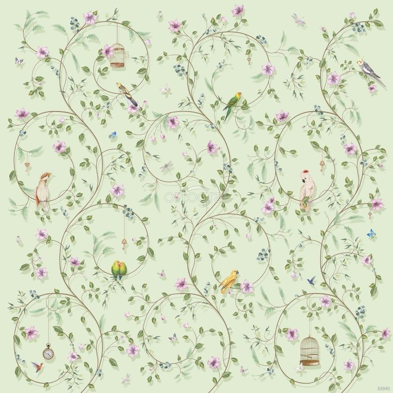 Фреска CHINOISERIE Green Art.33945