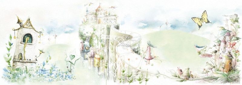 Фреска На пути в сказочный замок Art.30521