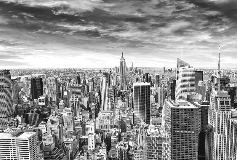 Фреска Черно-белый Нью-Йорк Art.30817