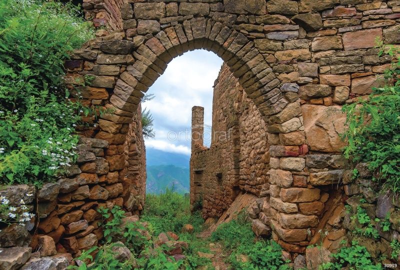 Фреска Заброшенная деревня в Дагестане Art.30919