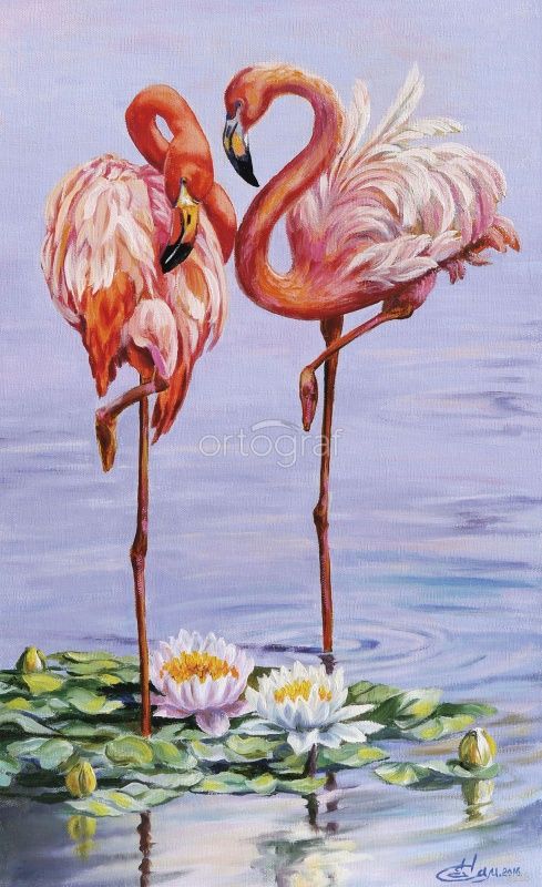 Фреска Свидание фламинго Art.8223
