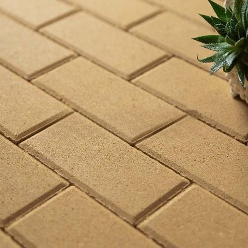 Тротуарная плитка STEINGOT Прямоугольник Бежевая Верхний прокрас 60 мм